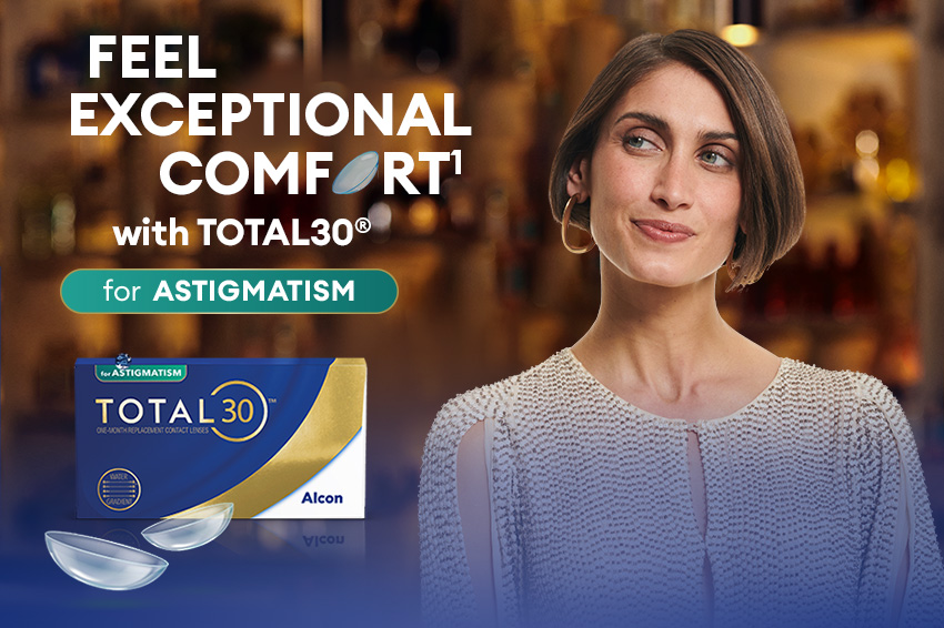 لنز تماسی Total 30 for Astigmatism (آستیگماتیسم) - آلکن
